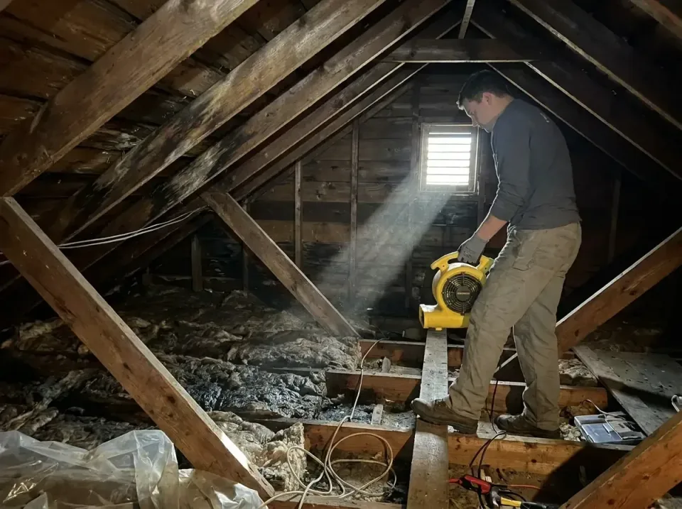 attic-water-damage-drying-proc-007 — frequently asked questions, Emergency Water Extraction & 24/7 Flood Response in Scotcht…